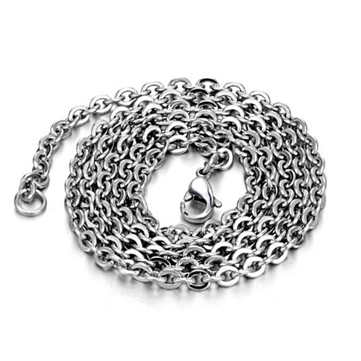 5pcs 1.6/2/2.4/3mm Stainless Steel Flat “O” Rolo Link Chain Necklace Wholesale