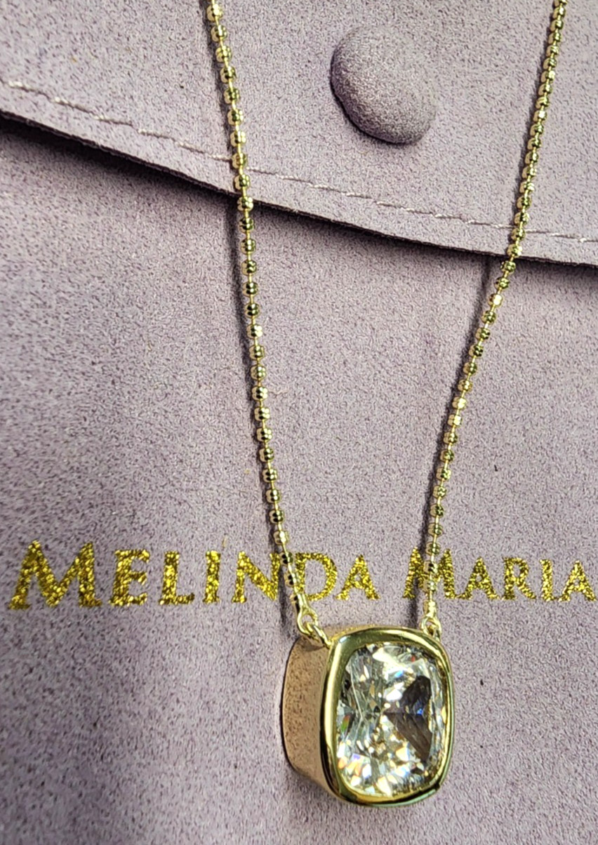 Melinda Maria 18K Gold Plated Hello Flawless Necklace 16.25″+3″