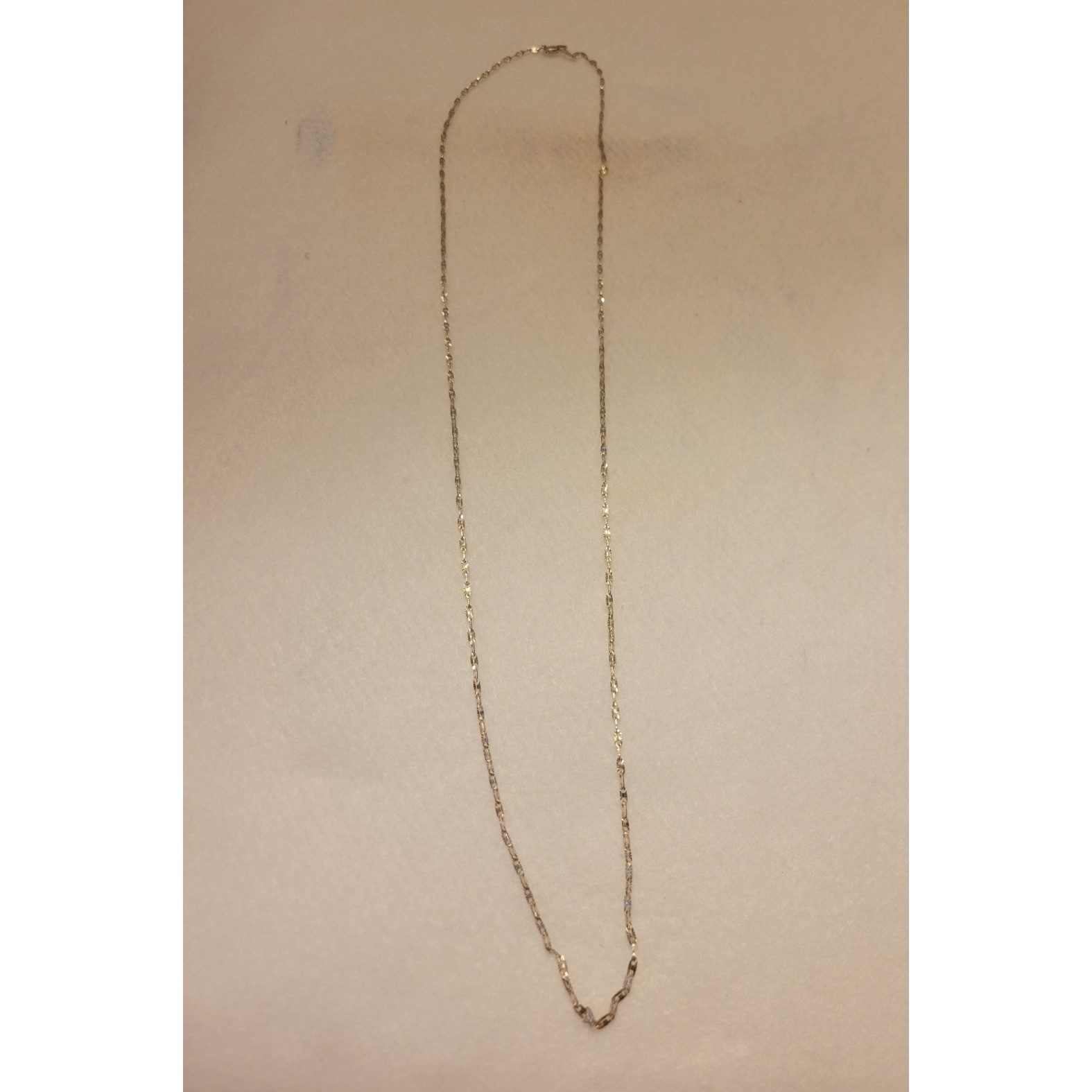 Necklace Silver Diamond Cut Link Chain Minimalist Jewelry Women 28 in
