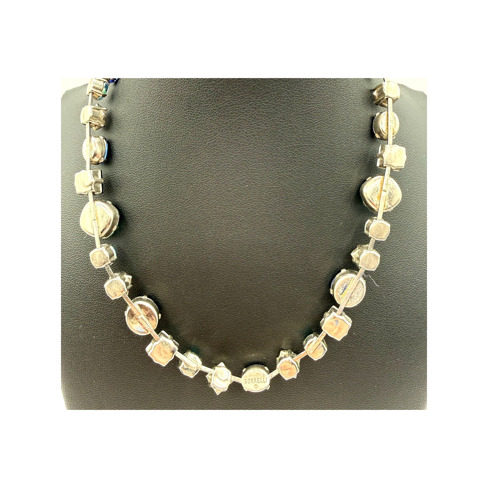 Sorrelli Ultramarine Classic Tee Tennis Necklace W/Swarovski Crystals