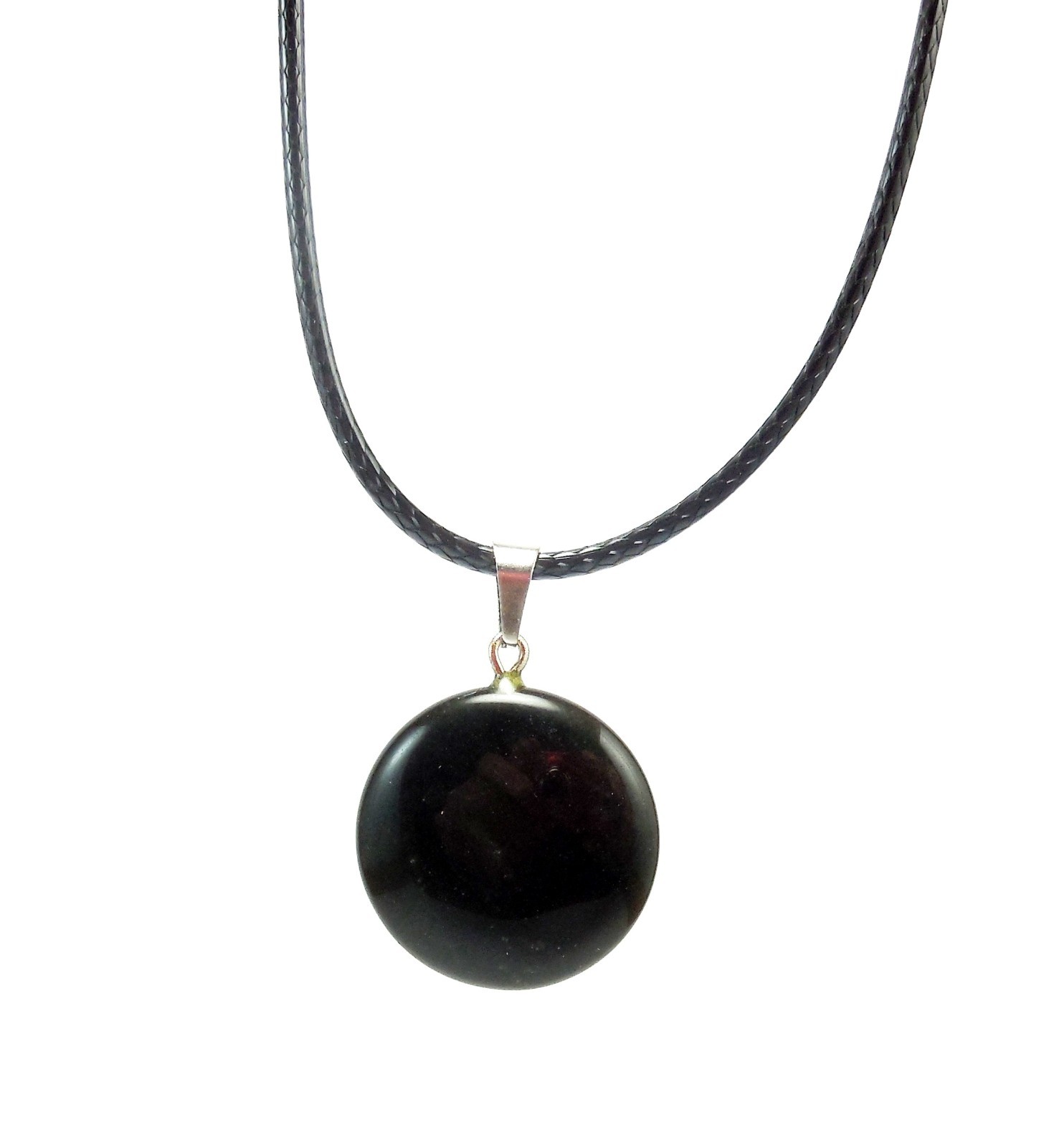 Christmas Santa Black Coal Charcoal Necklace for Naughty Kids and Adults