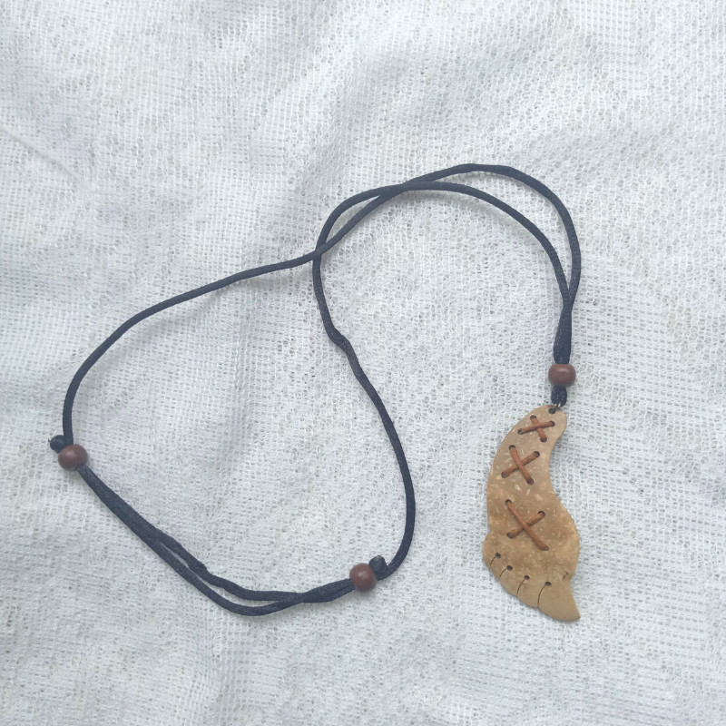 Simple Women Men Fashion Juwelry Coconut Shell Leg Necklace Pendant Gift Set