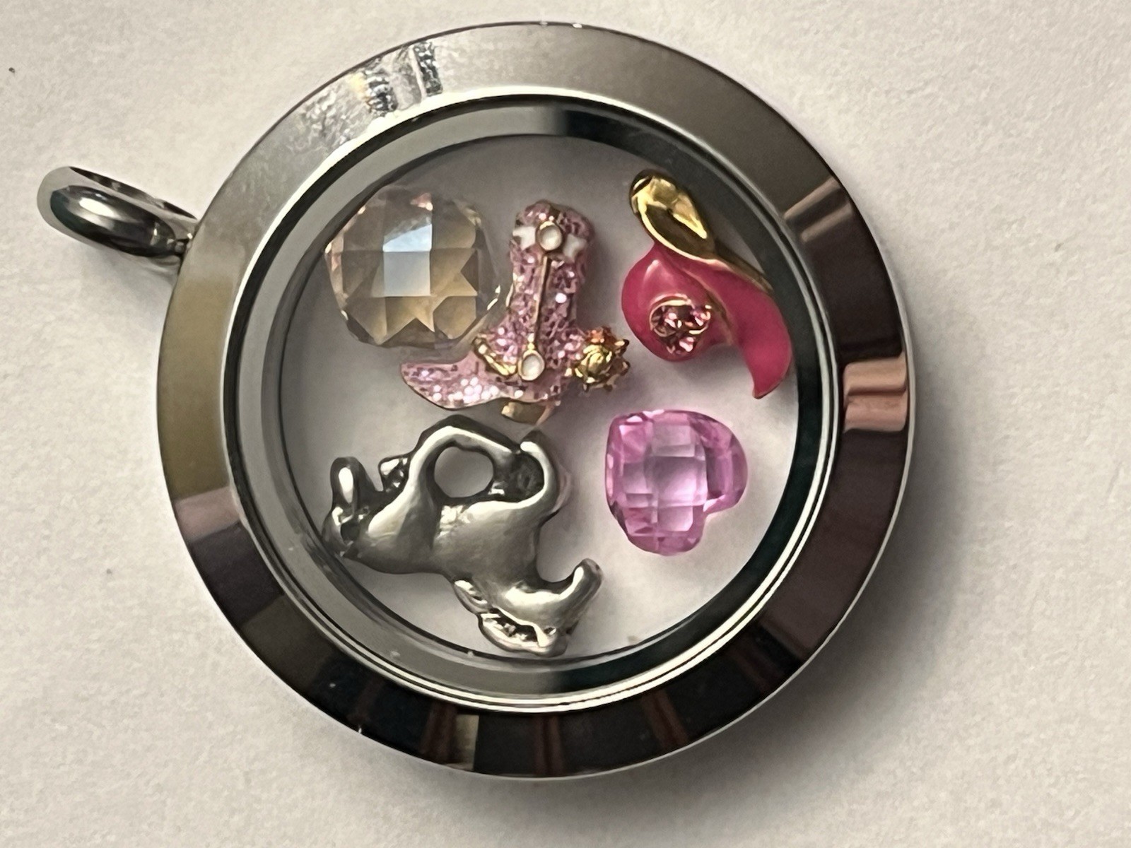 Origami Owl Medium Hinged Cowgirl Locket
