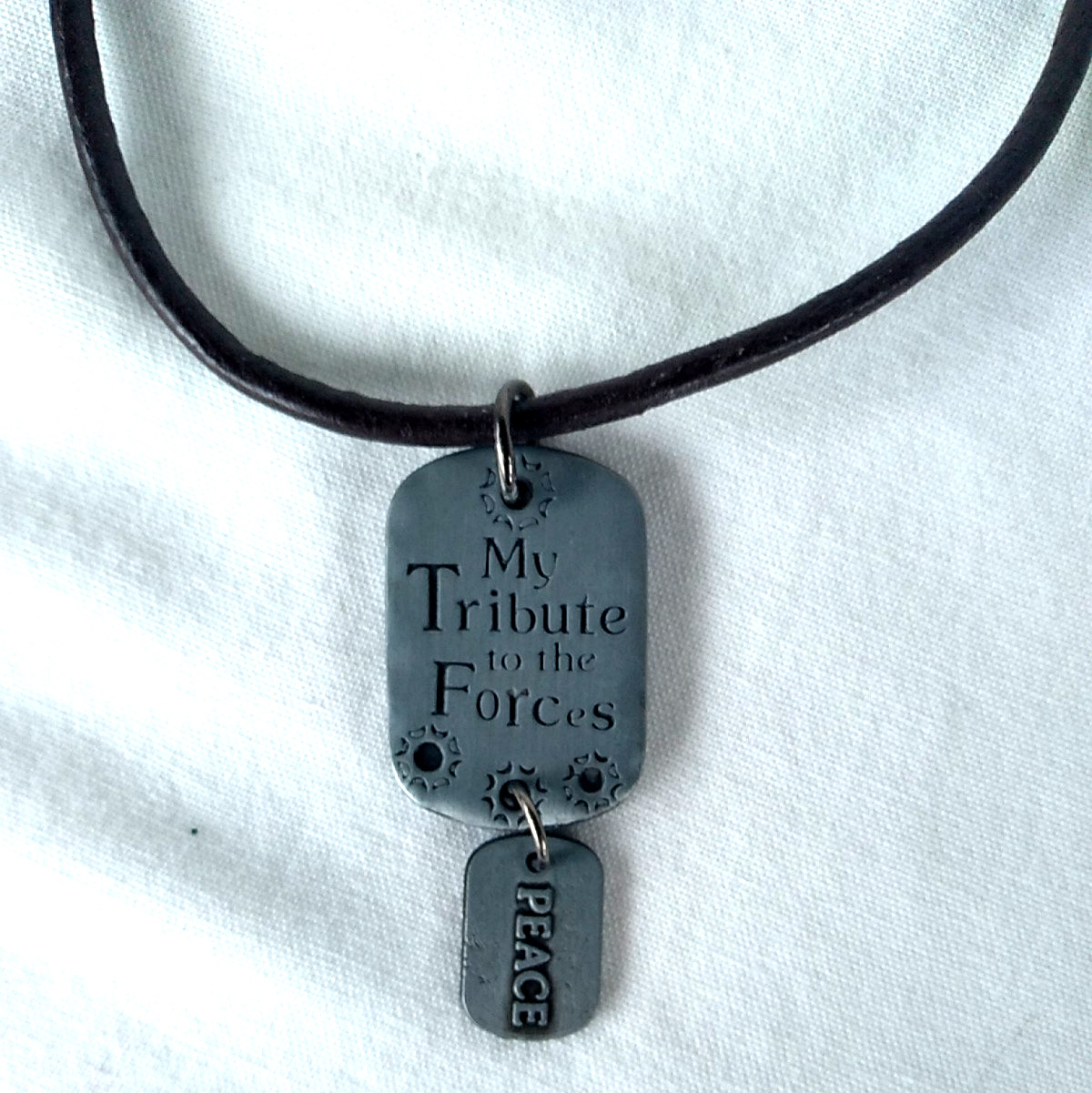 World Peace Pendant Necklace Unisex Teen Men 21″ Adj Gift US Seller New NWT