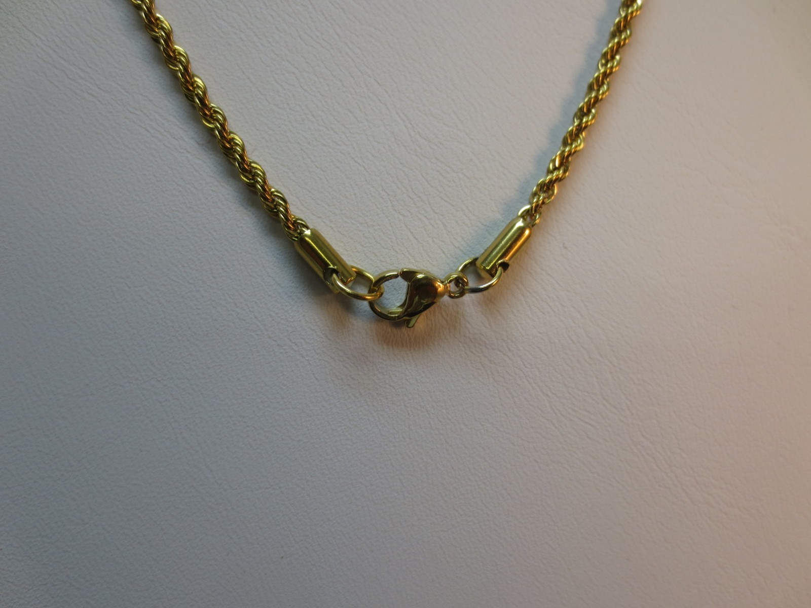 16″-30″ 2.5/3/4/5mm SILVER OR GOLD STAINLESS STEEL ROPE CHAIN USA SELLER