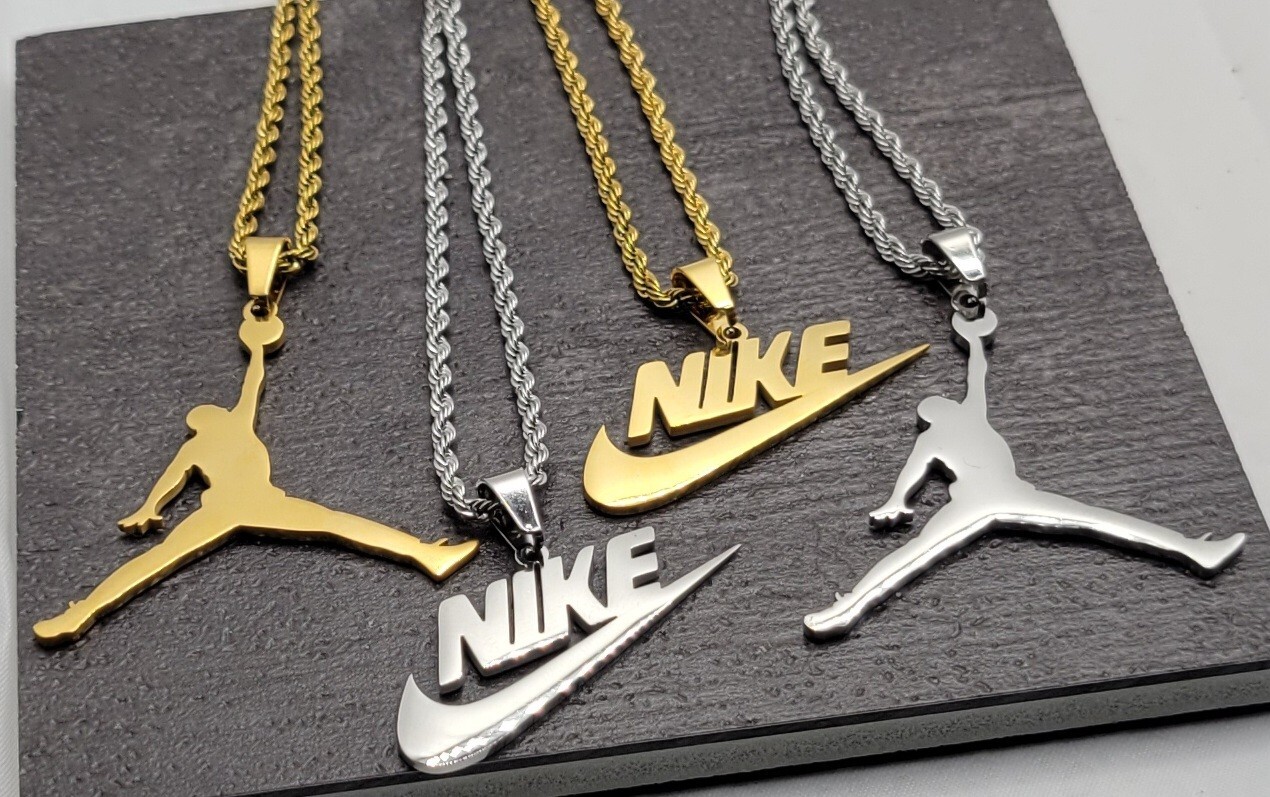 Gold Chain Nike 22 Inch 14k Gold Plated Necklace