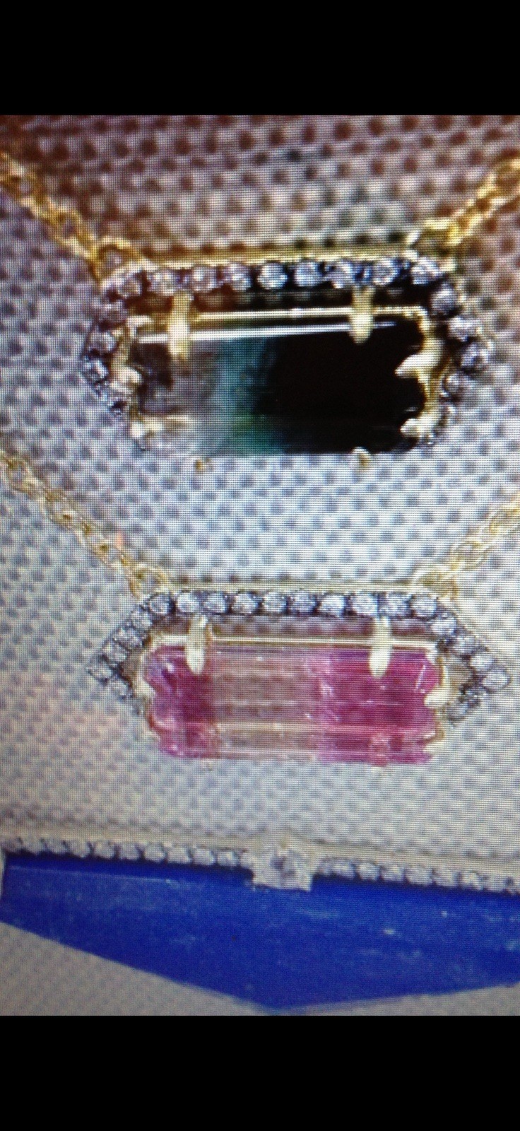 Jemma Wynne 18kt Solid gold Bi Color Tourmaline Necklace Ylang23