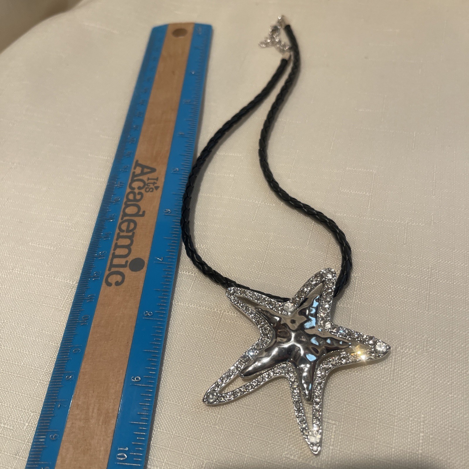 Silver STARFISH NECKLACE ,Ocean Nautical Coastal BEAUTIFUL! ❤️