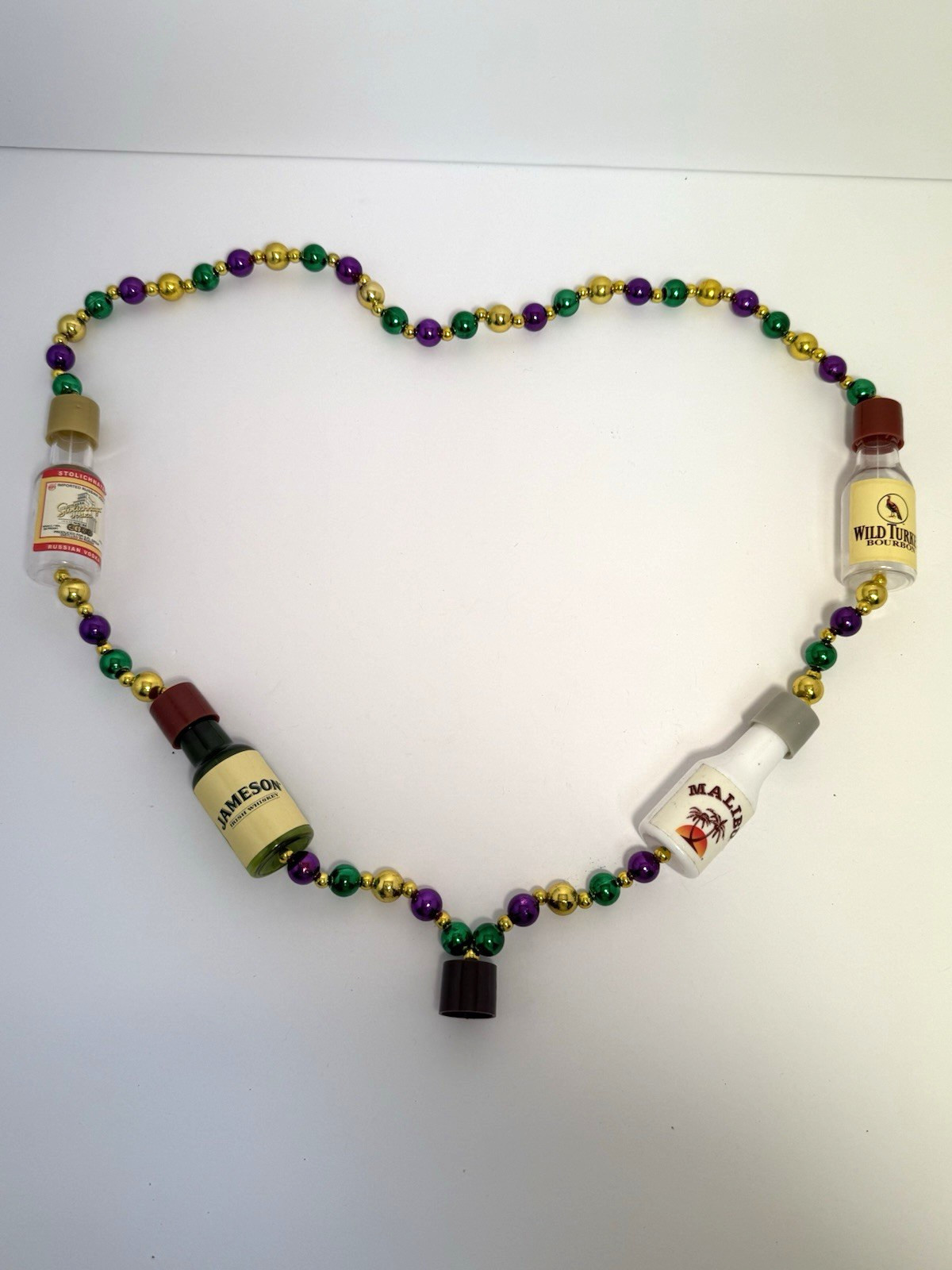 Variety of Vintage Mardi Gras Beads Necklace’s Italian Flag Pirate Jester Joker