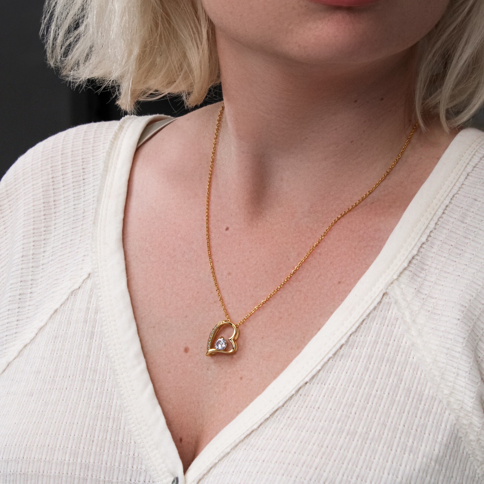 To My Bonus Daughter Forever Love Necklace, Bonus Daughter Jewelry Gift
