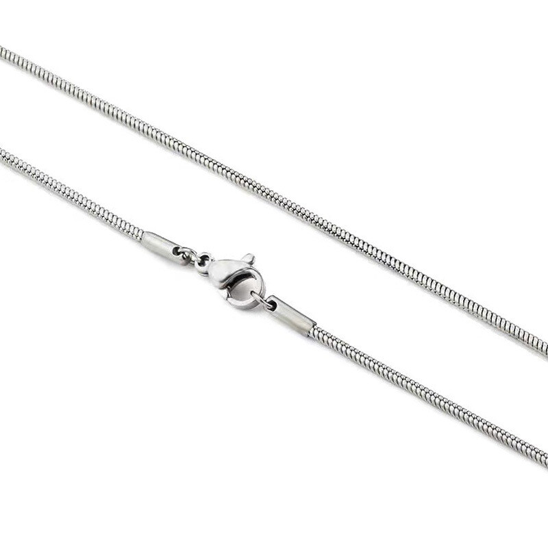 16-24″ Silver Tarnish-Free Italian Snake Chain Necklace 1MM Jewelry for Unisex