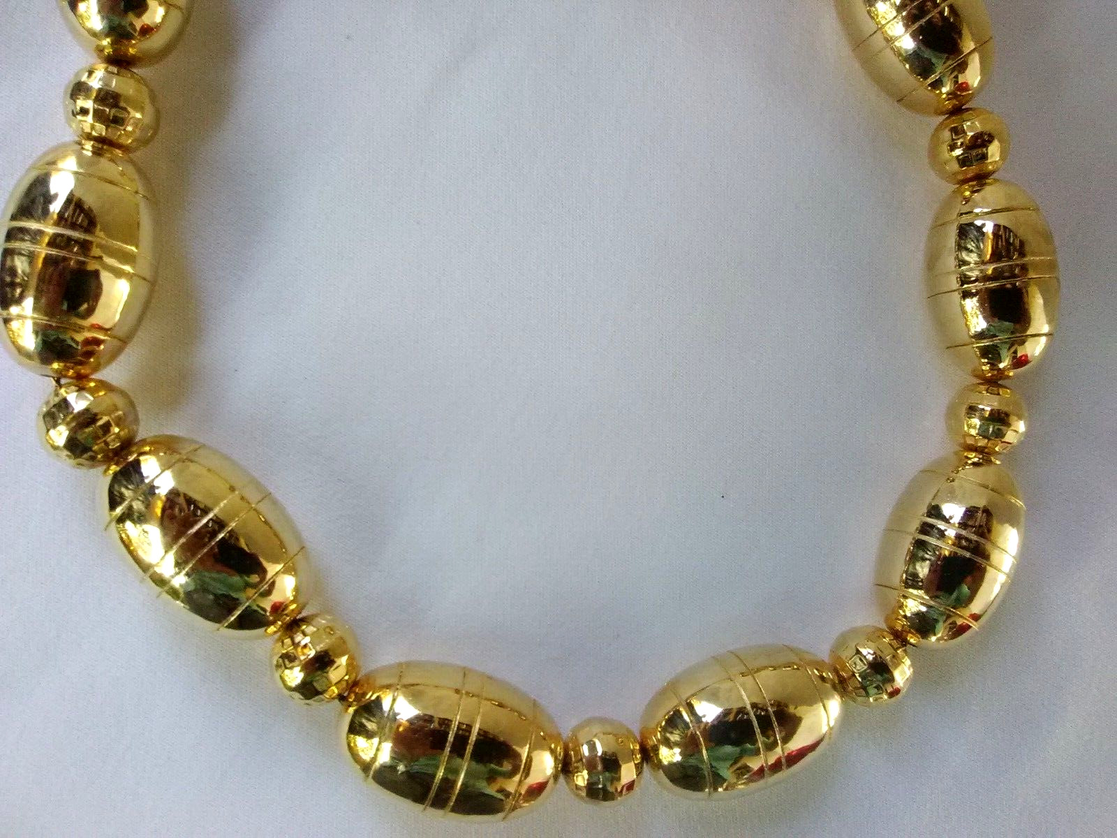 Women Choker 19″ 14K GP Gold Holiday Necklace Cherry &Webb New