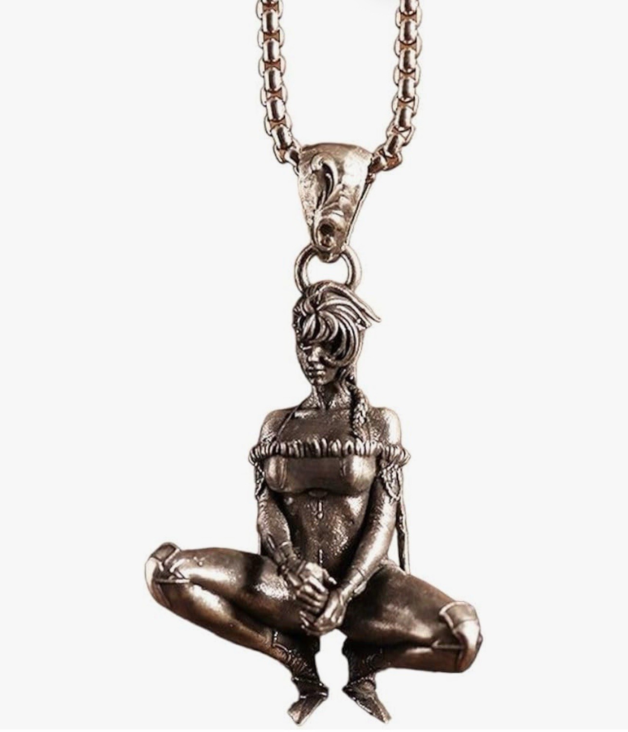 Sexy Mechanical Angel Double Wings Men Women Goddess Pendant Necklace Jewellery
