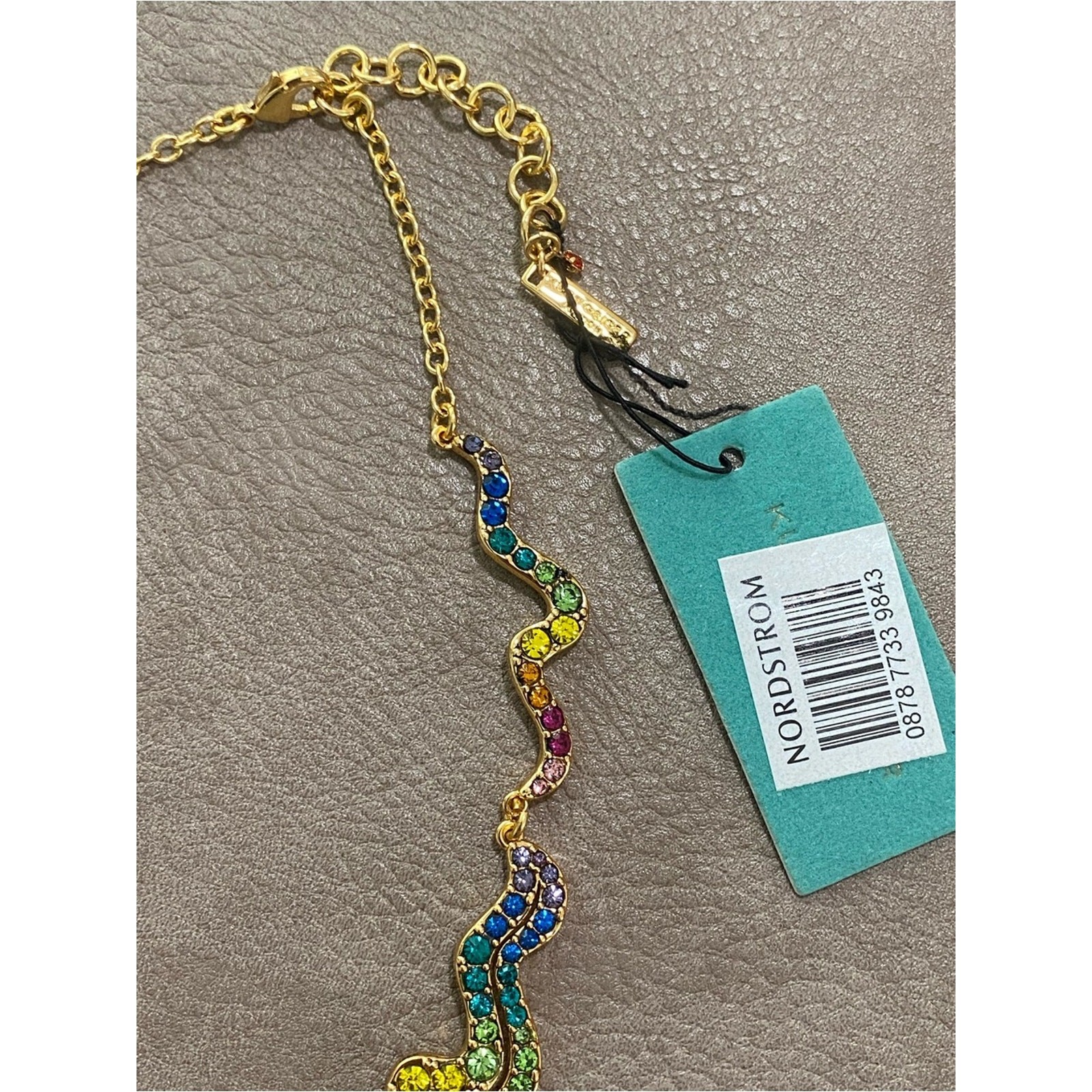 Kurt Geiger Rainbow Wave Collar Necklace NWT