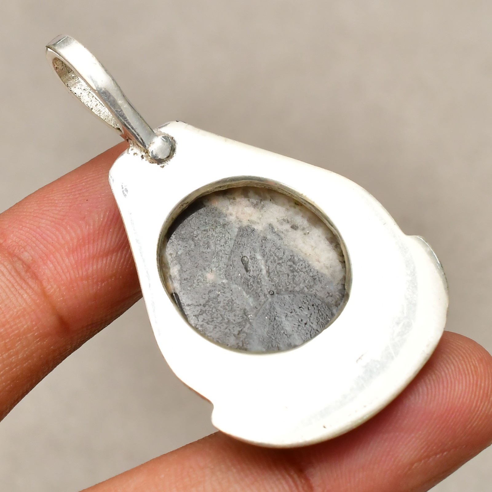 Kambaba jasper Gemstone Handmade 925 Sterling Silver Jewelry Pendant 1.88″