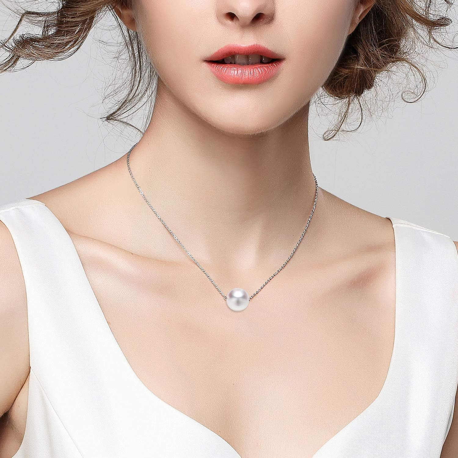 Necklace Chains, 15 Pack Silver Necklace Chains Bulk Plated Cable Chain