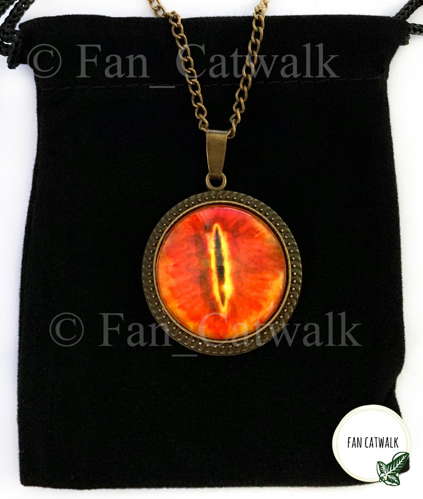 EYE OF SAURON Necklace LOTR Hobbit Lord of the Rings Great Eye Mirkwood