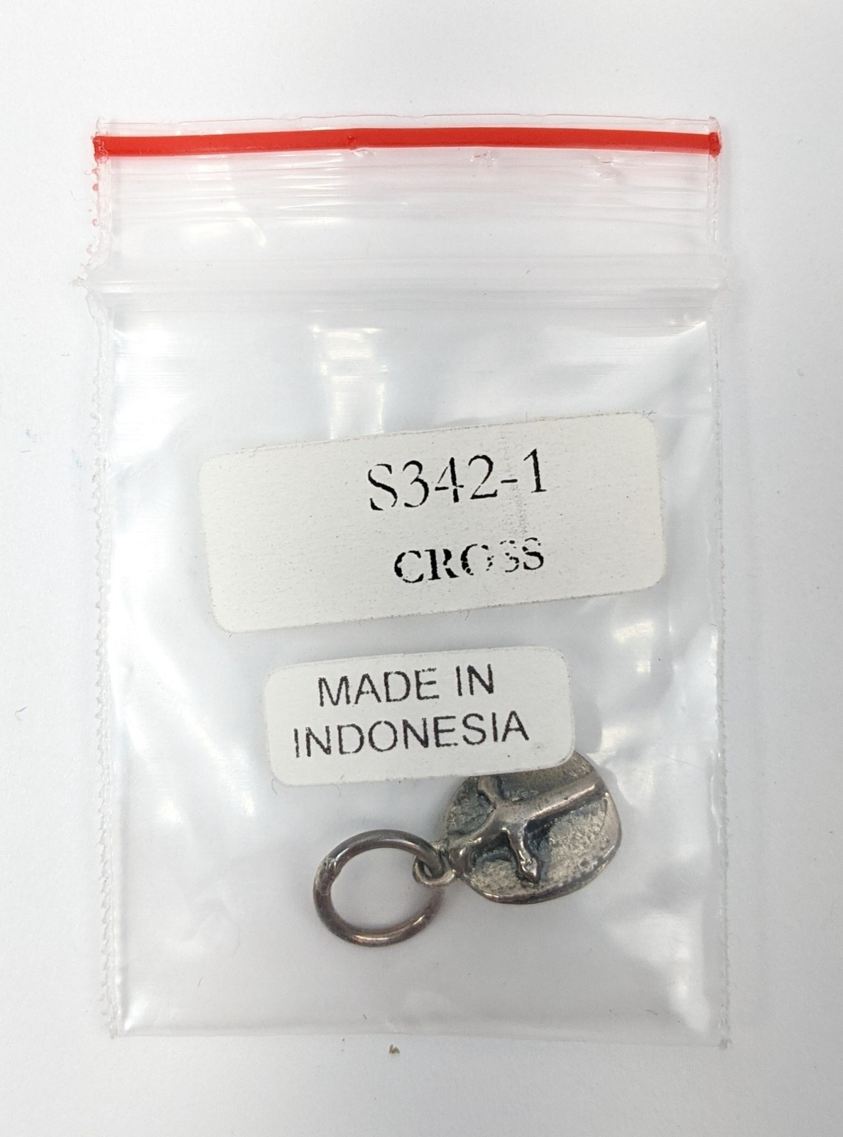 Waxing Poetic S342-1 Small Sterling 925 Silver Cross Charm Pendant