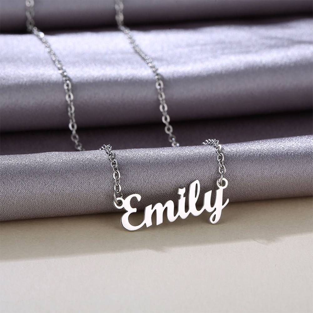 Personalized Tiny Name Necklace for Women Pendant Custom Made with Any Names