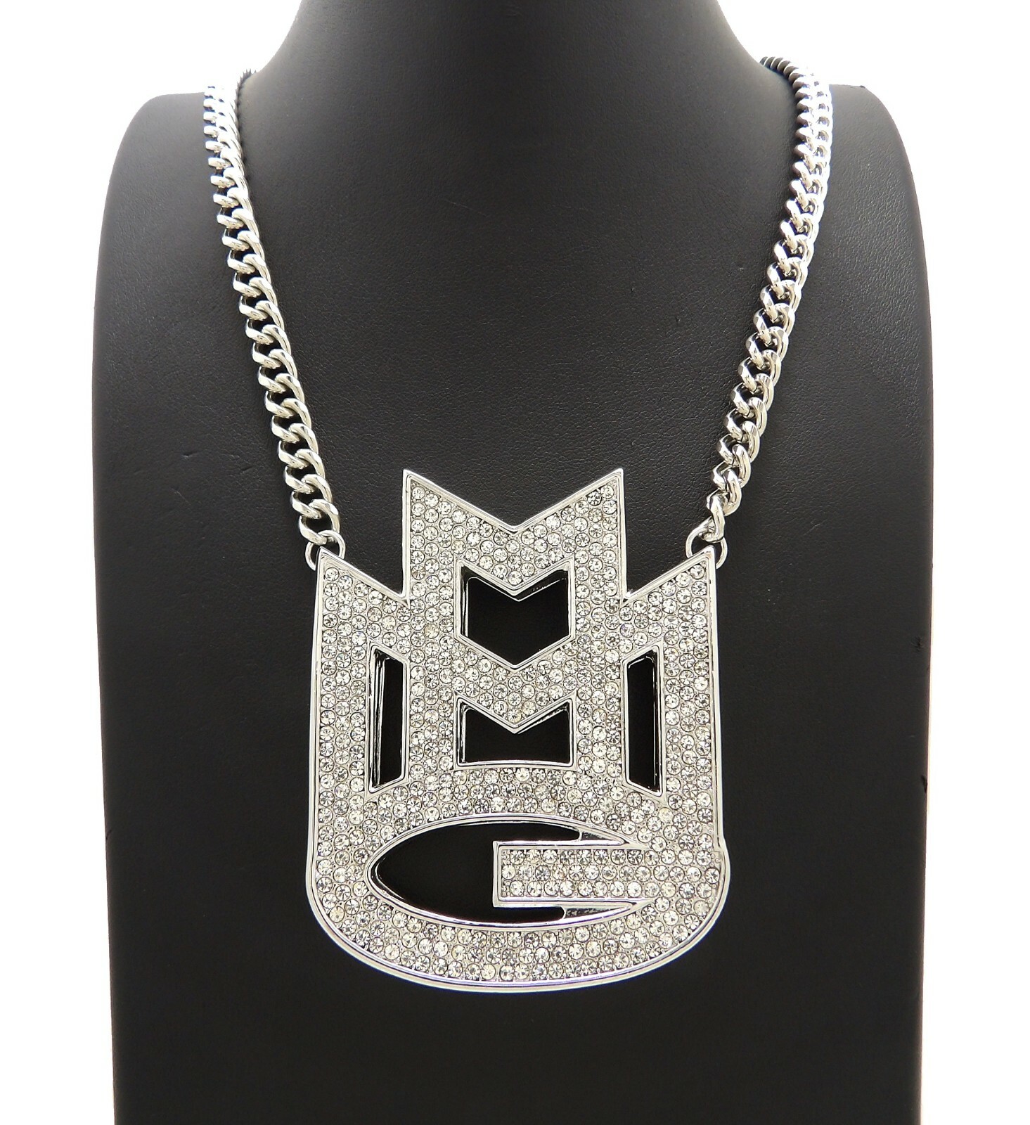 Iced MMG Hip Hop Pendant 6mm Various Size Cuban Chain Necklace RC3847