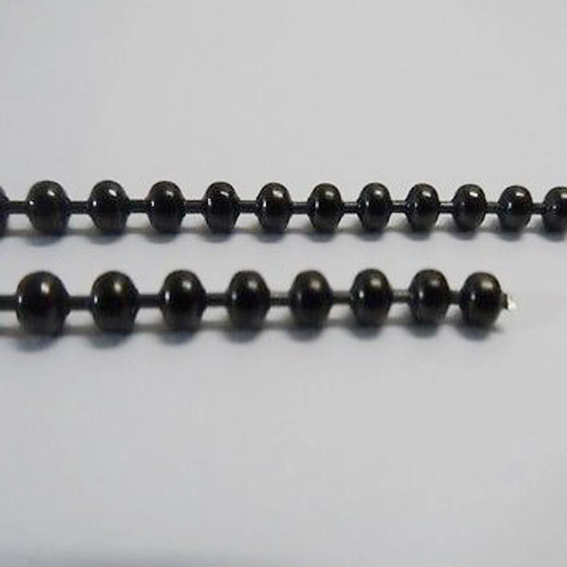 Men’s 1.5mm-10mm Black Stainless Steel Ball Beads Chain in Bulk Sale DIY Jewelry