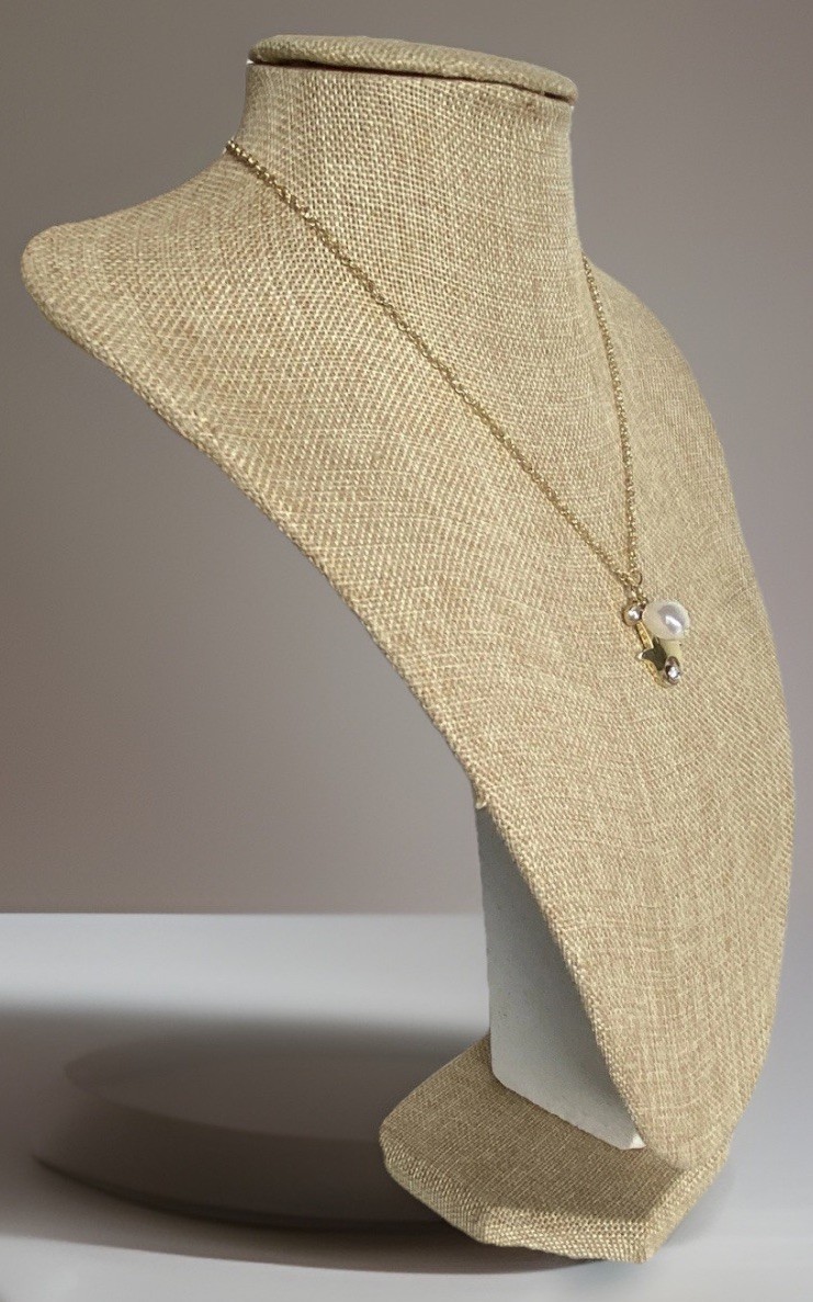 Adjustable Gold Tone BaubleBar Necklace with Charms, Hamsa, Evil Eye, etc 17-20″