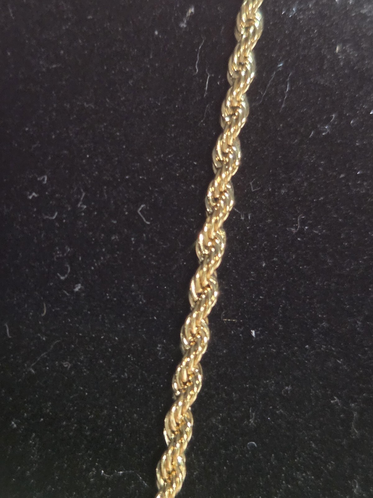 Gold Tone Rope Chain Necklace Puffy Heart Pendant Adult Phrase Inscription 16″