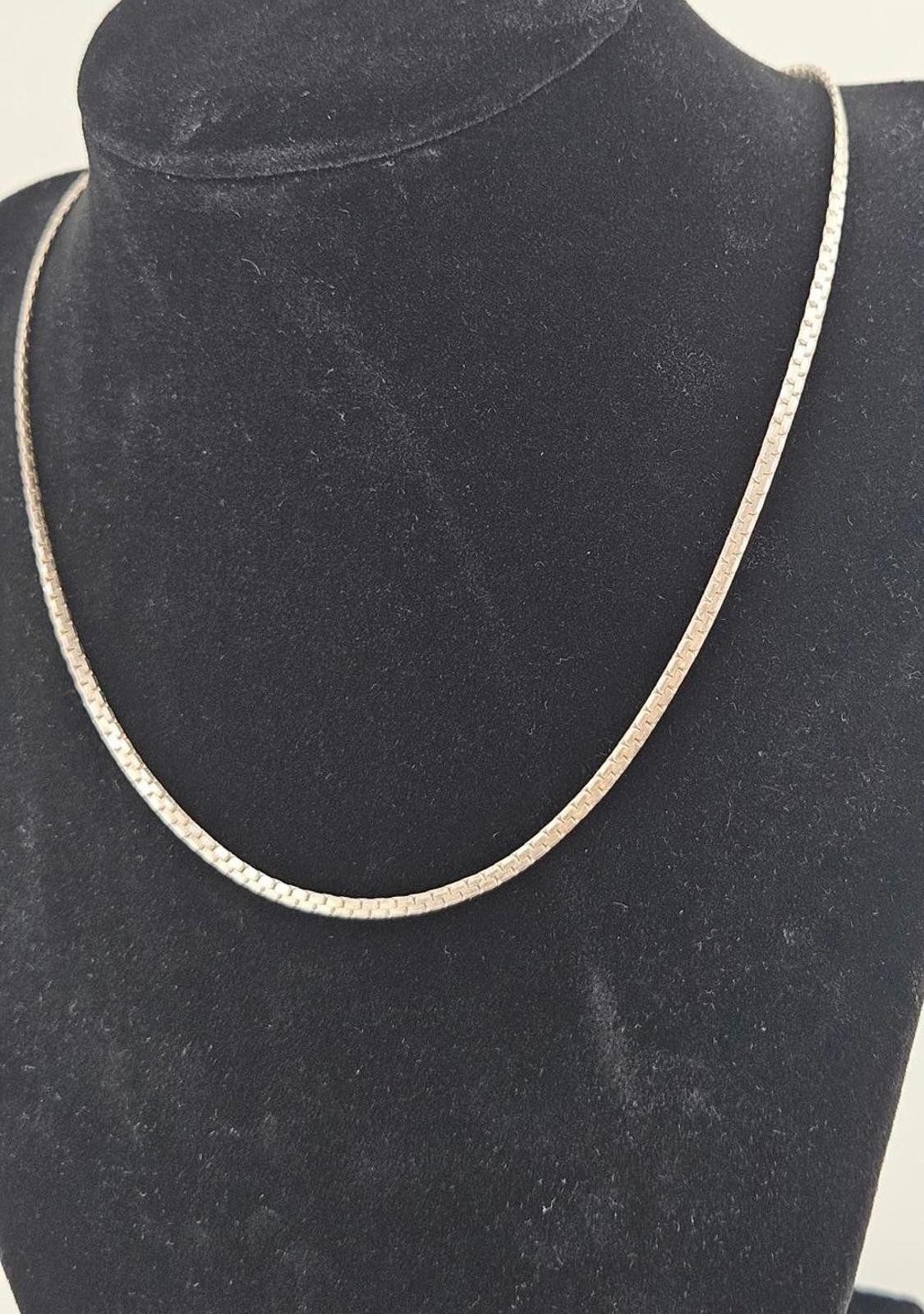 15in Sterling Silver 925 Boston Link Necklace