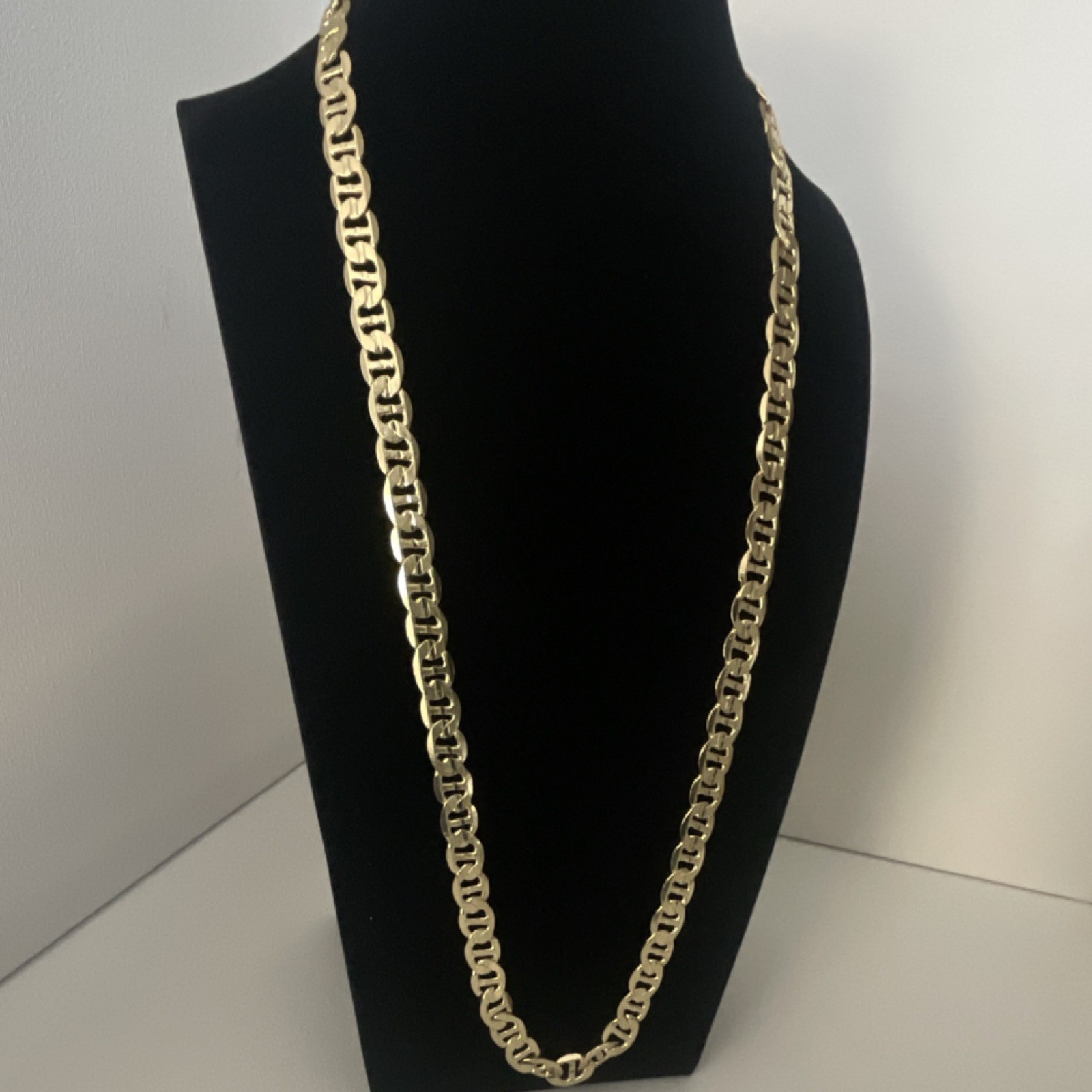 14K Gold Filled Diamond Cut Cuban Link Chain Necklace 22” 4 mm Unisex