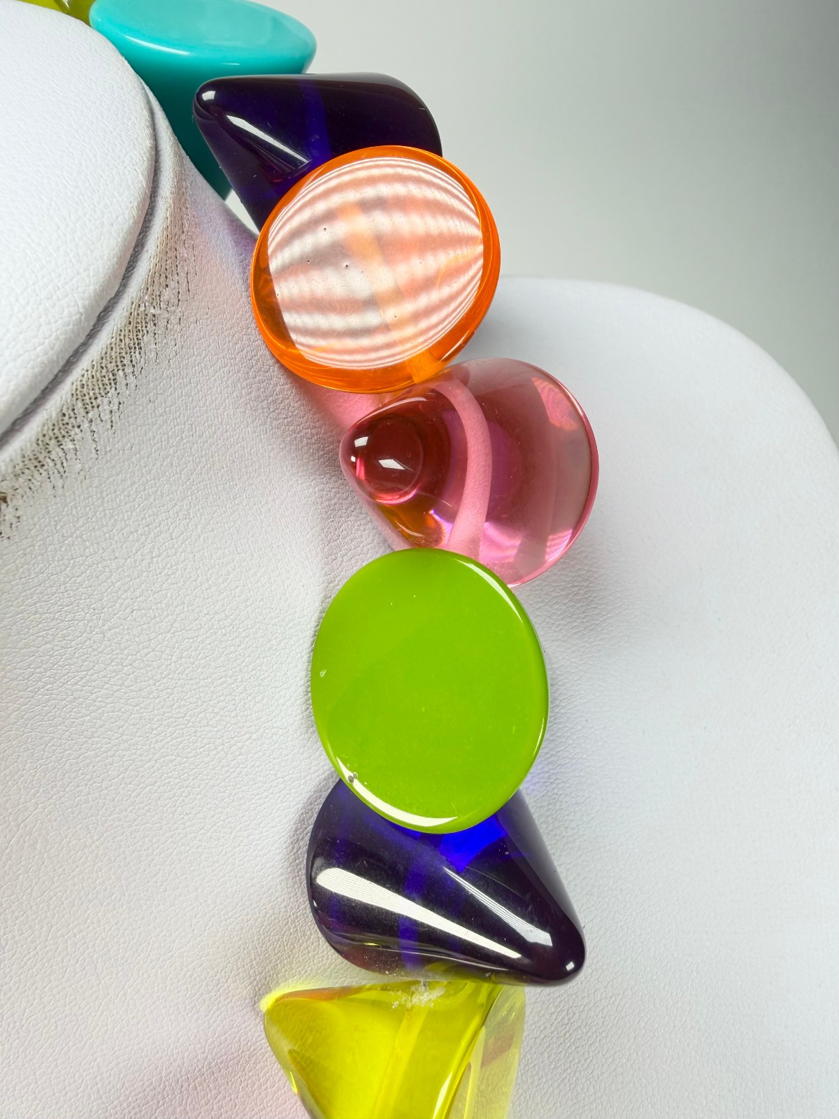 Jackie Brazil “KL Kones” Transparent Paris Mix Large Cones Necklace ( N2896)