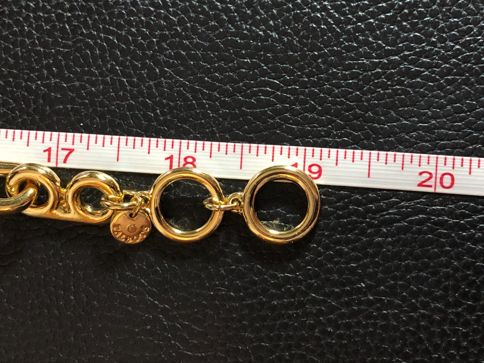 Gold Chunky Paperclip Link Toggle Necklace Talbots +3 Hoop Earrings LOT 8627