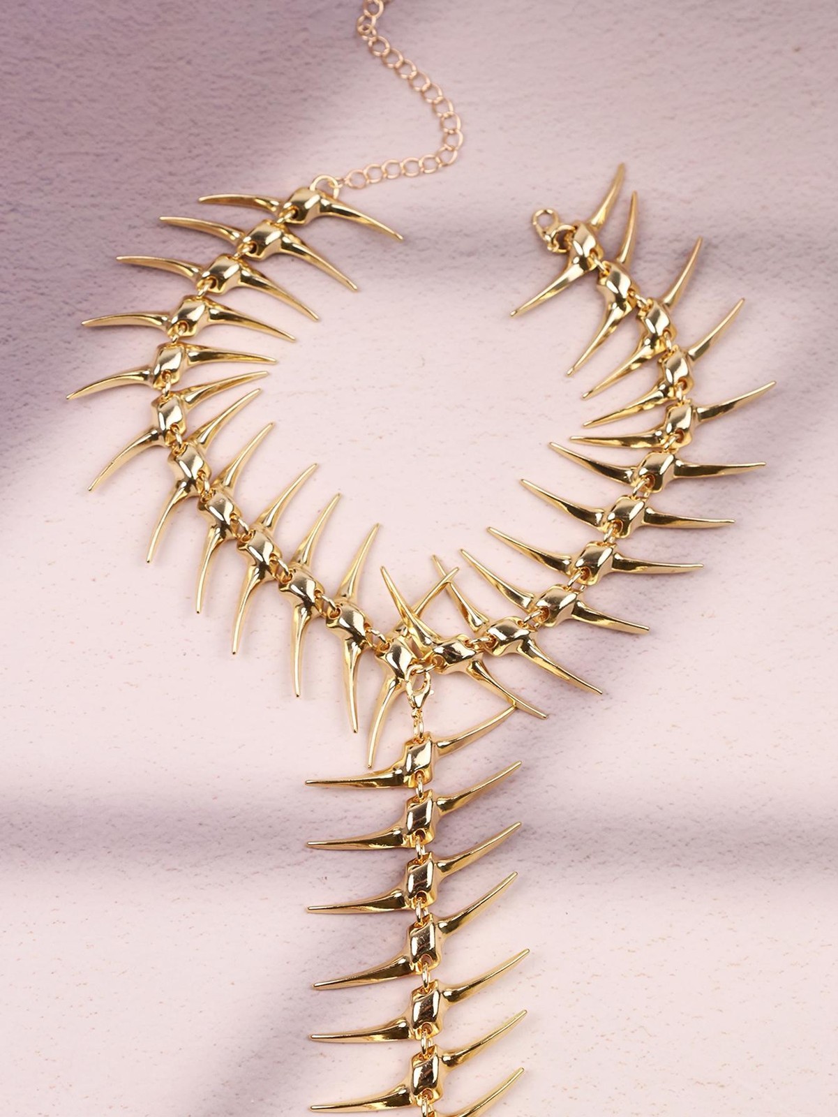 Women’s Thorn Skeleton Alloy Necklace Gothic Punk Hip Hop Pendant Jewelry Gift