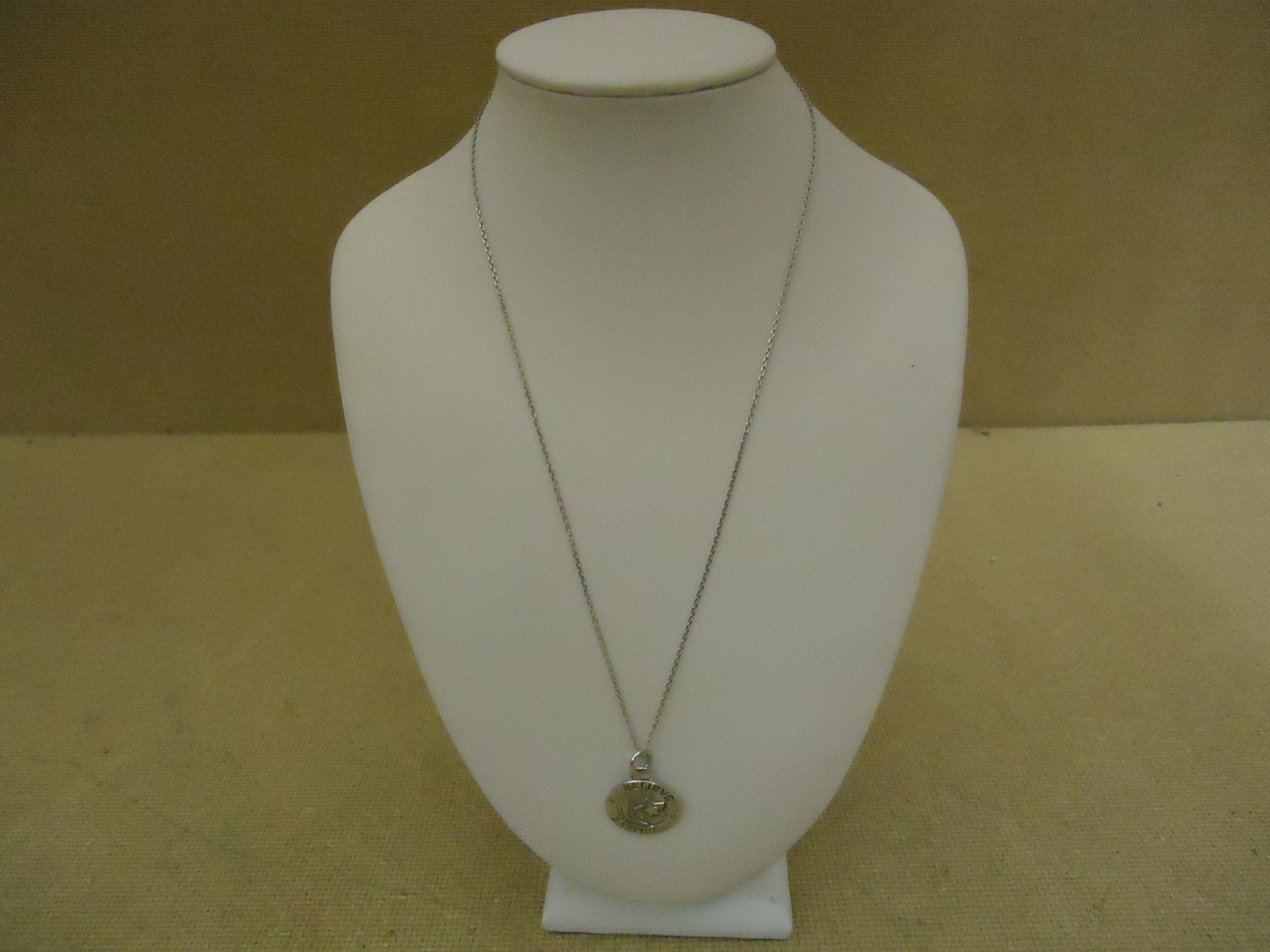 Designer Fashion Necklace 18in L Moon Star Chain Dangle Unisex Adult Silver