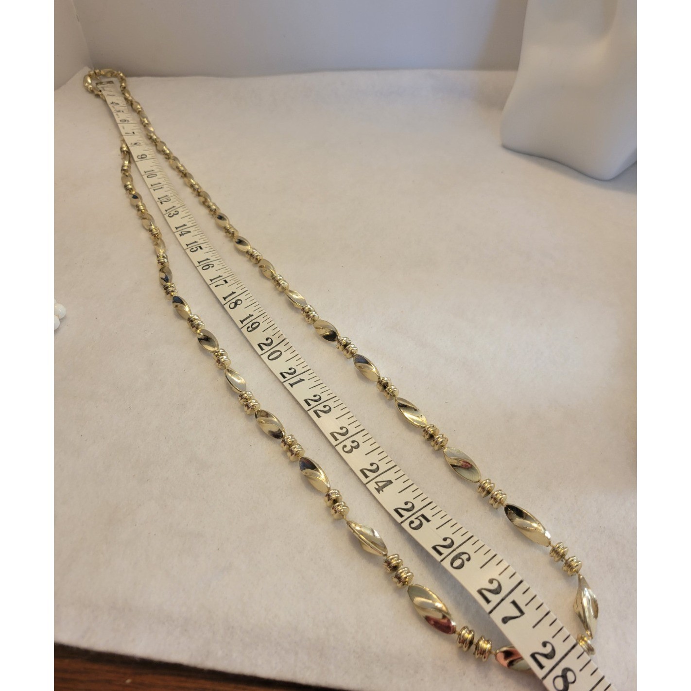Necklace Lot of 4 Vtg Retro Faux Pearl Beaded Gold Black White Beads Minimalist