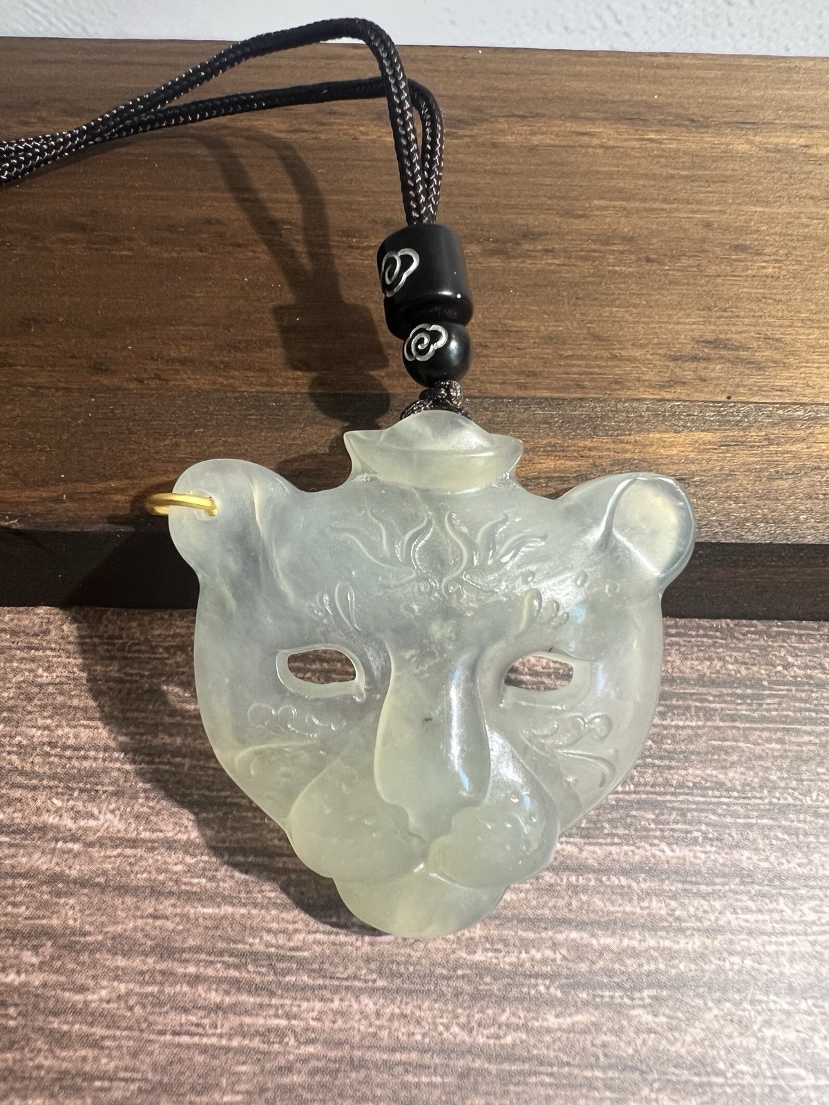 Natural sleeve jade pendant