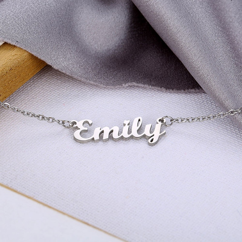Personalized Tiny Name Necklace for Women Pendant Custom Made with Any Names