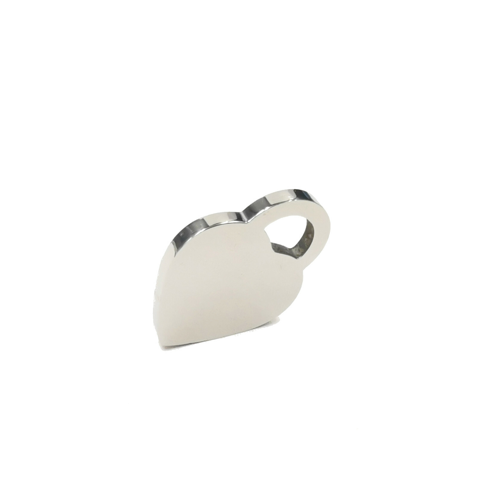 Personalize polishing Stainless steel heart pendant carving Name, text