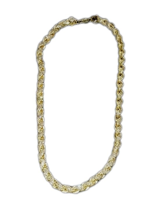Golden twisted rope icee chain
