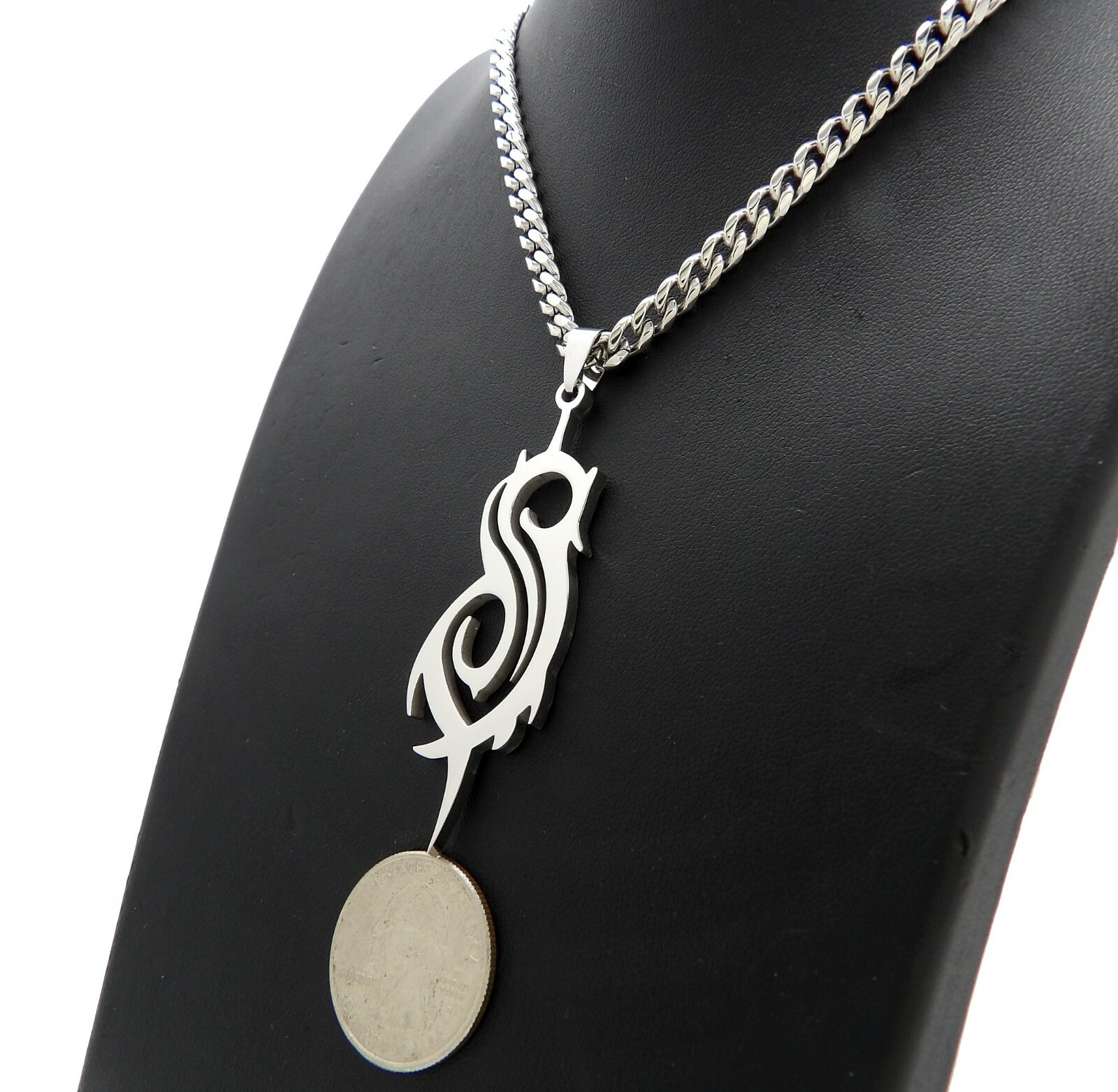 New Slipknot 5mm/18″,20″,24″,30″ Stainless Steel Cuban Chain Necklace SRC17
