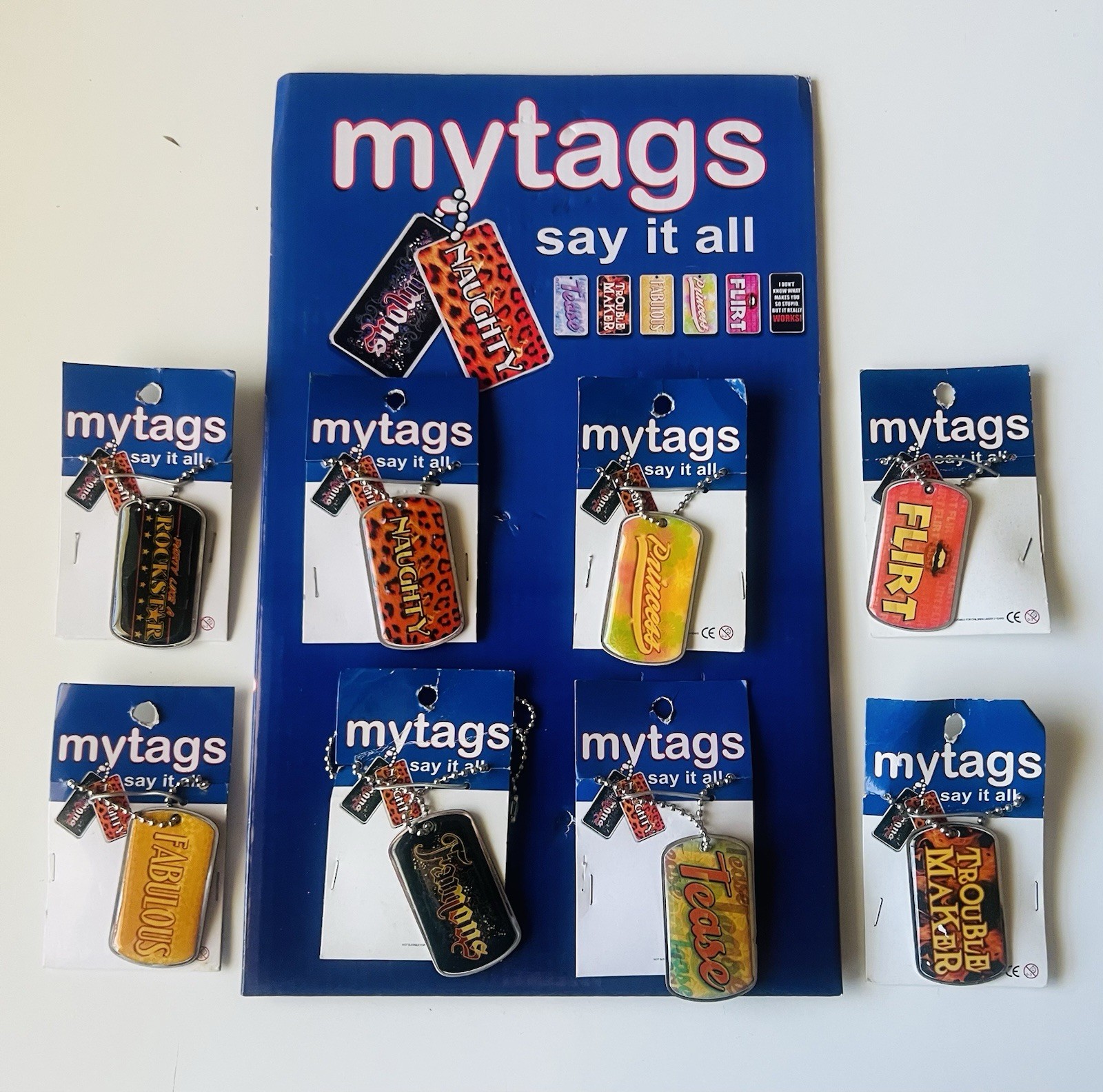 My-tags Say it All(Dog Tag Necklaces)Metal-Your Select(PRINCESS-FAMOUS-ROOK Star