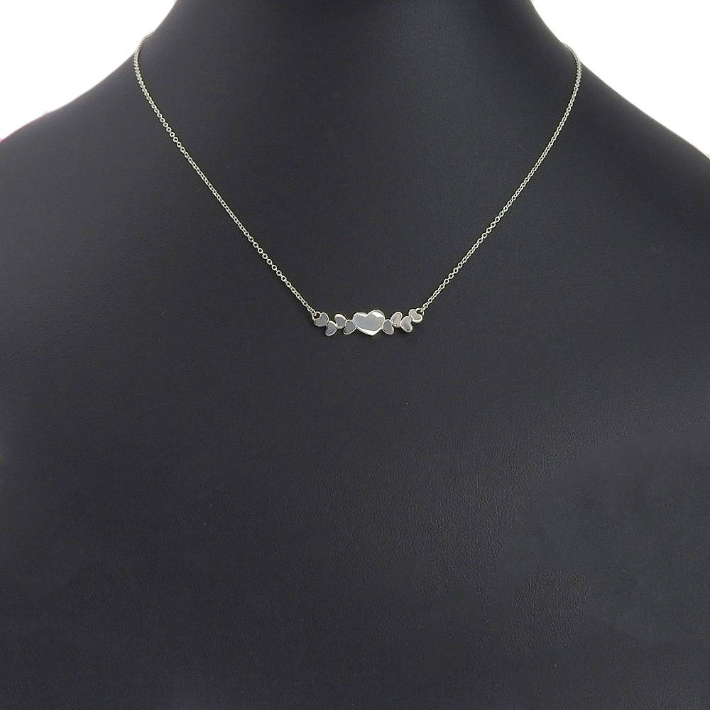 TIFFANY&Co. Modern herat Necklace Paloma Picasso Silver925 heart 2.5g Women