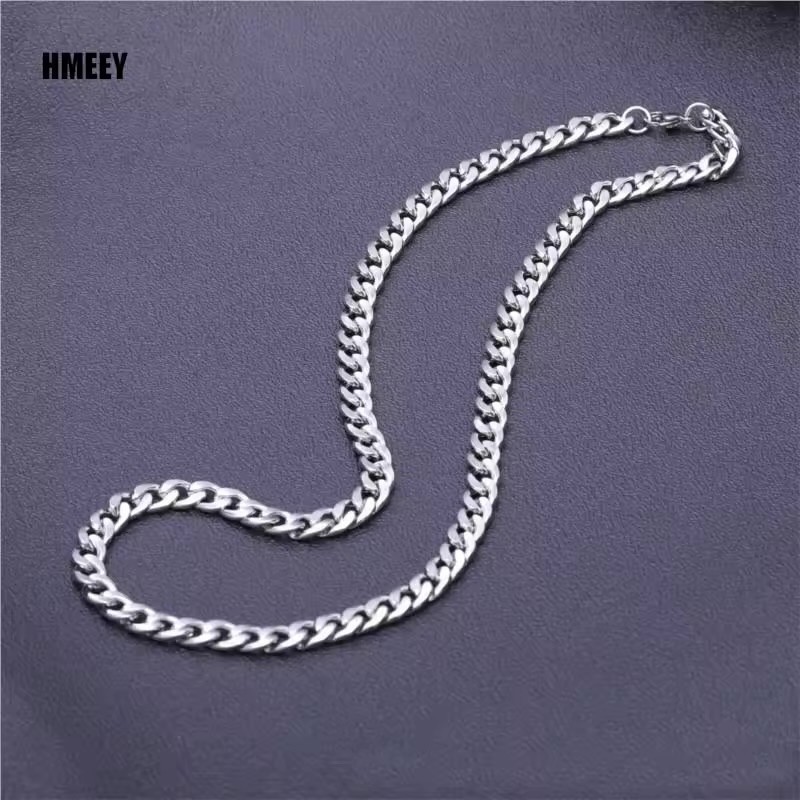 Stainless Steel Chain Necklace Unisex 3mm width 18 inch length Hip Hop Chain