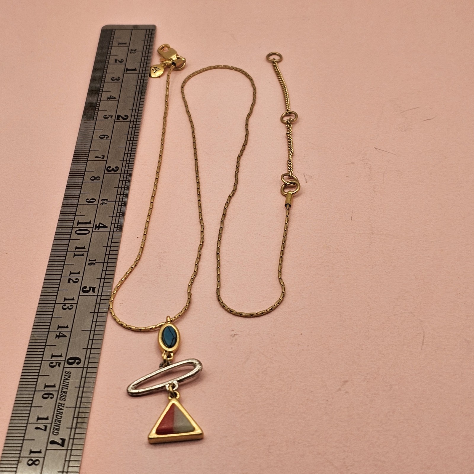 Goldtone Designer Necklace Lot 2 Madewell 1 Long Loft Rhinestone