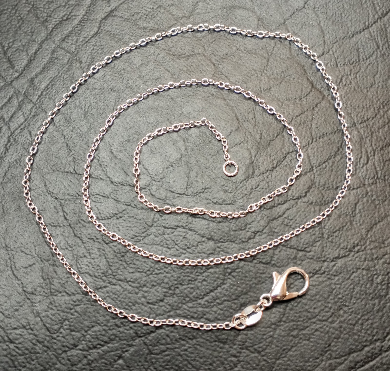 SHARP 925 SILVER PLATED MEN’S WOMEN’S 1MM 22″ DAINTY CLASSC CABLE CHAIN SHINY