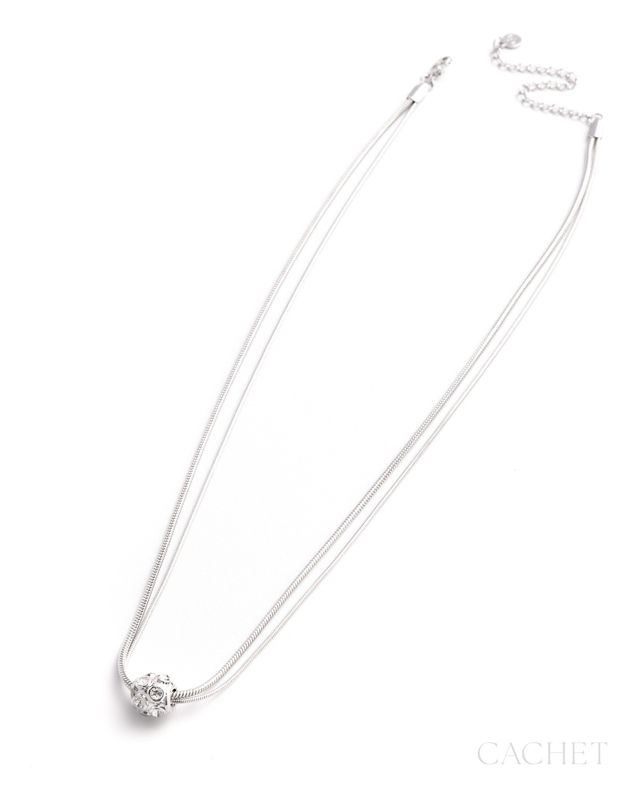 Luma Rhodium Plated Necklace – Cachet by Paparazzi