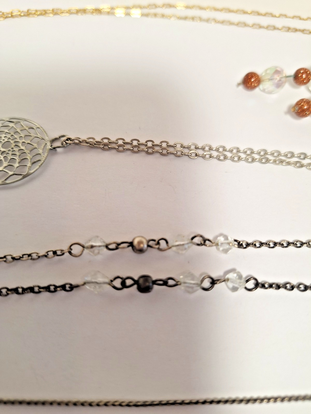 Lot of 5 Unbranded Wearable Fashion Jewelry Necklaces