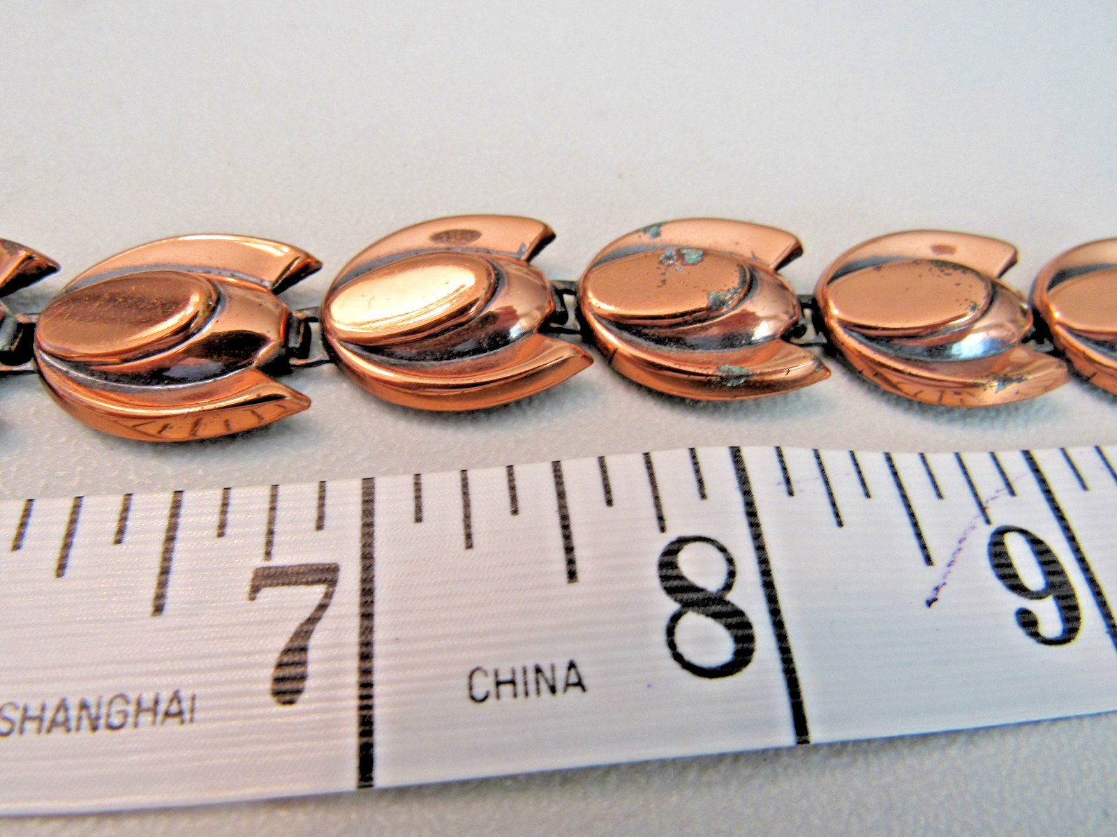 VINTAGE RENOIR COPPER NECKLACE SIGNED CHOCKER NECKLACE 14″