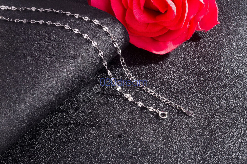 2.5mm Real 925 Sterling Silver Necklace Lips Chain Extend 14-24 inch Stamped