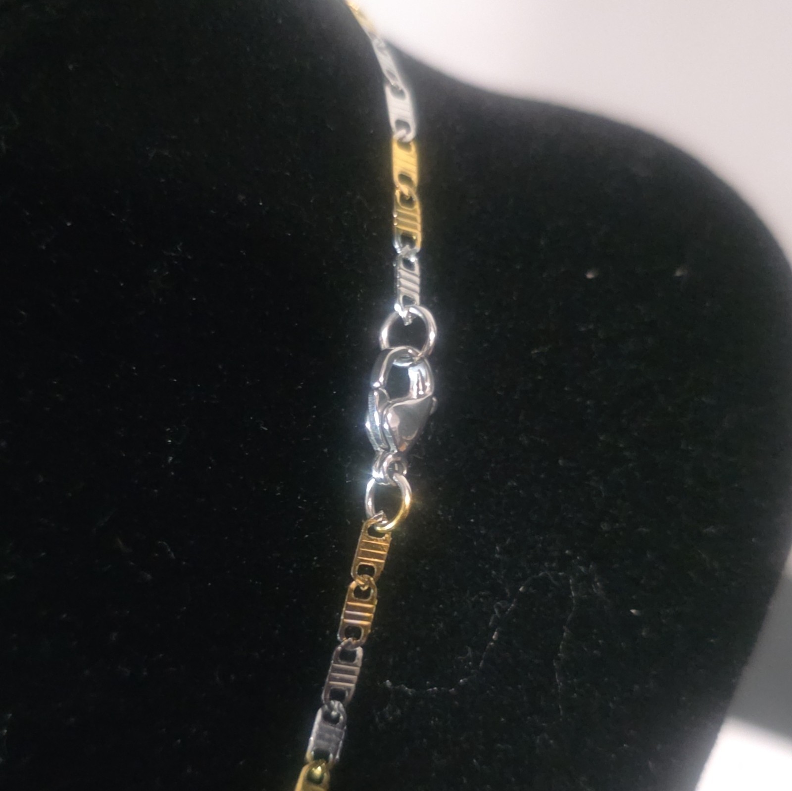 New 18inch Two-Tone Gold Filled Chain Necklace, 2.5mm, Lobster Clasp