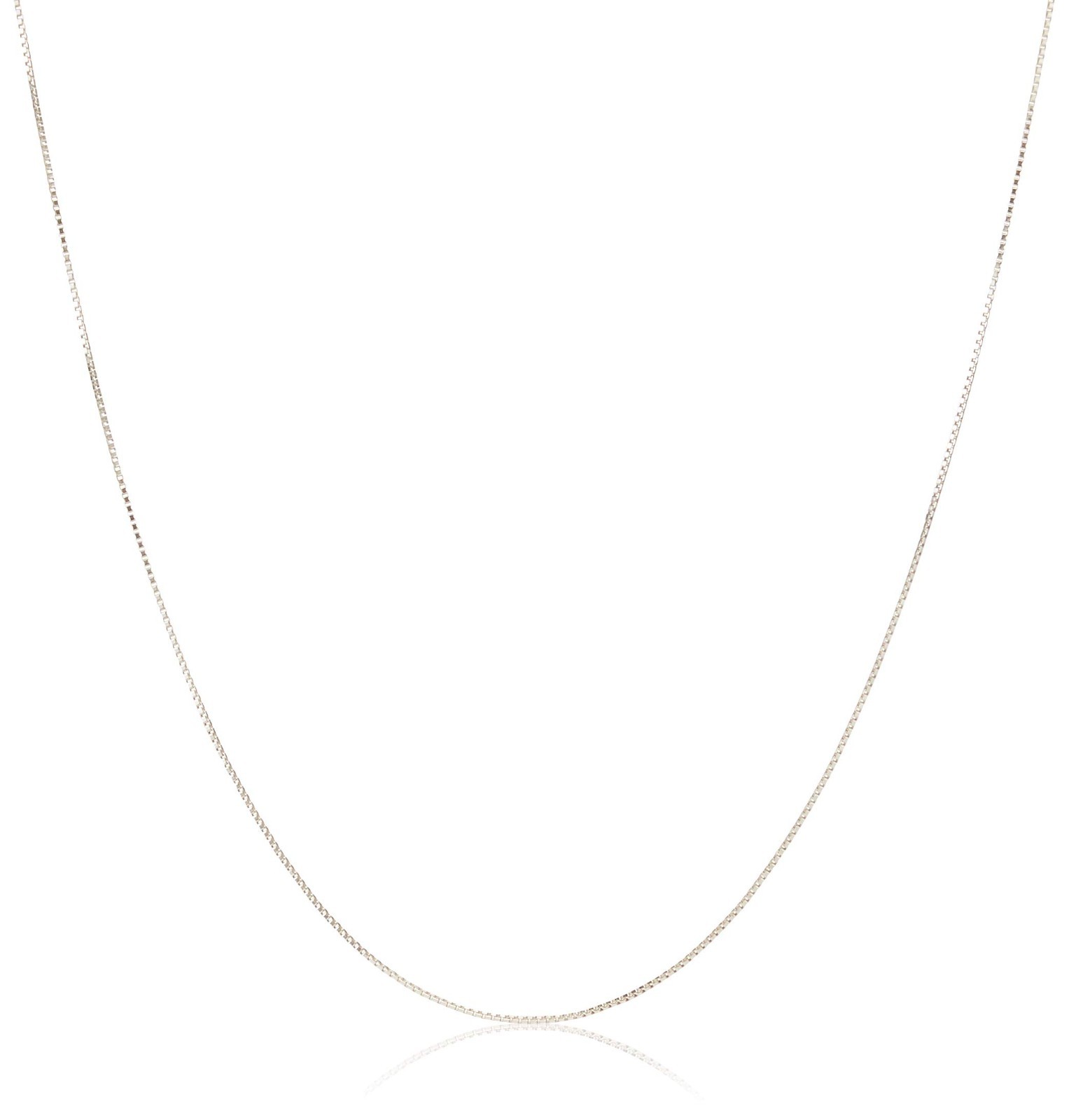 Thin 0.8mm Box Chain Necklace in Sterling Yellow Gold or Silver – Elegant Jewelr